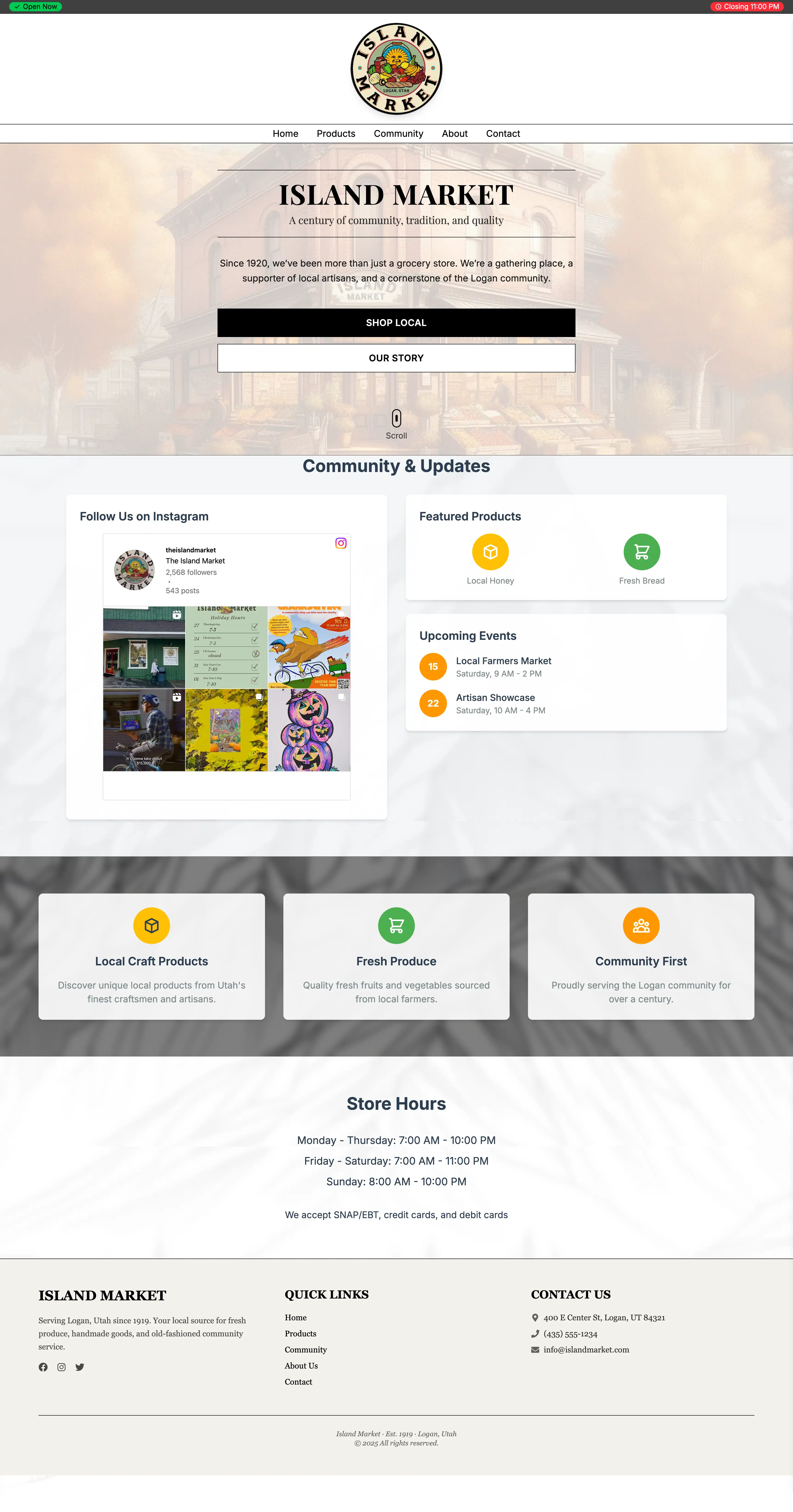 Island Market preview